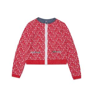 ニット セーター DIESEL（ディーゼル）Kids ＆ Junior ブランドロゴ総柄ジップアップニット キッズ 子供服 男の子 女の子