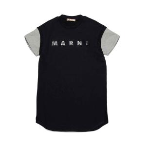 ワンピース MARNI(マルニ)Kids ＆ Junior ブランドロゴ半袖ワンピース キッズ 子供服 女の子