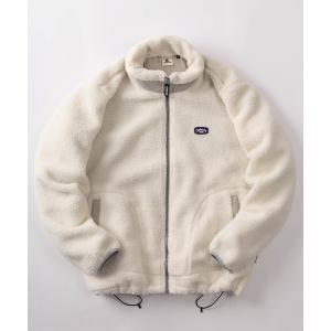 ブルゾン アウター 「76」「CAPTAIN STAG/キャプテンスタッグ」ワンポイントワッペン ダンプリングボア スタンドカラージャケット/ドローコ