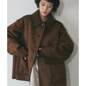 ムートンコート ボアコート フェイクムートンカバーオール レディース