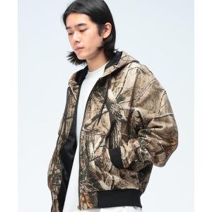 ブルゾン アウター JUNGLE STORM (ジャングルストーム) カモフラージュ 裏地メッシュ フルジップ パーカー ブルゾン リアルツリー メン