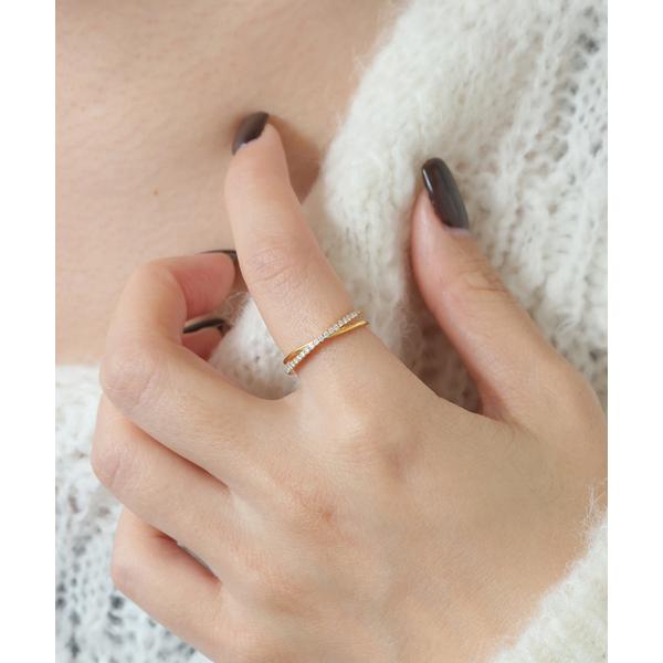 指輪 リング 「WEB限定サイズあり」ODUL/オジュール SLOBE別注 クロスリング レディース