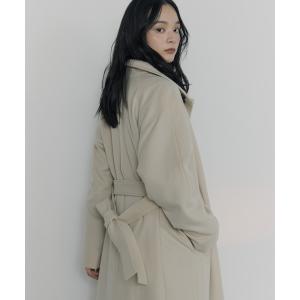 コート アウター 「Dessin de mode/デッサンデモード」「STUDIOUS別注」スタンドカラーロングコート レディース