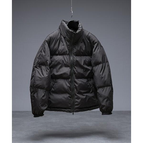ダウンジャケット ダウン 「リバーシブル」シャーリング パデッドブルゾン / 中綿ジャケット / 撥...