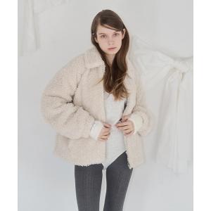 ブルゾン アウター 「mieya mieya」POODLE BOOA COAT/プードルボアコート レディース