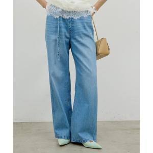 ジーンズ デニム デニムパンツ ベルトデニム レディース