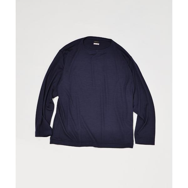 tシャツ 「L`etiquette × EDIFICE」ウール ボート ネック Tシャツ メンズ レ...