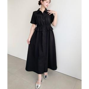 シャツワンピース ビスチェデザインシャツワンピース