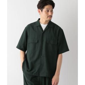 「GLOBAL WORK」 半袖シャツ X-LARGE グリーン メンズ