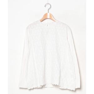 「45R」 長袖ブラウス 0 ホワイト レディース