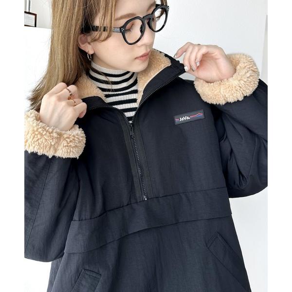 「Java」 ナイロンブルゾン MEDIUM ブラック レディース