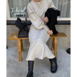「WILLFULLY」 ニットワンピース FREE オートミール レディース