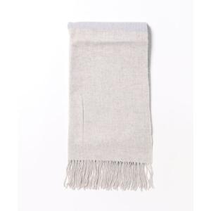 ストール マフラー ウールグラデブロックストール レディース