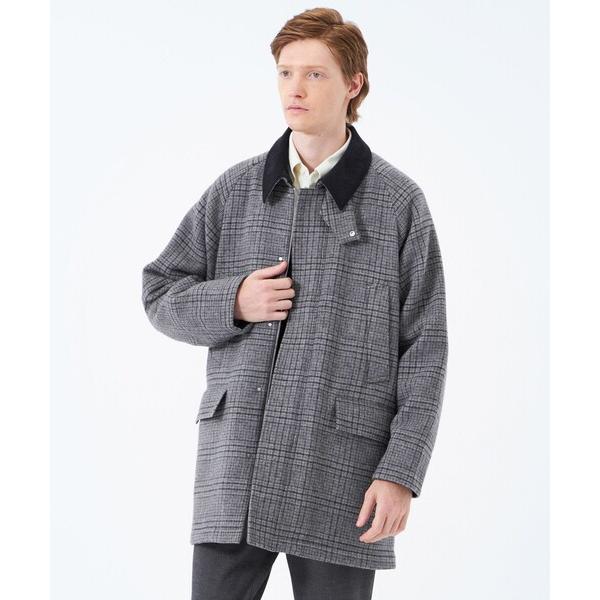 ステンカラーコート コート ダブルフェイスメルトン TAPTON（タップトン） メンズ