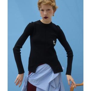 ニット セーター CIRCLE CUT CREW NECK KT TOP レディース