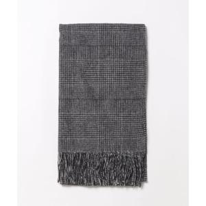 ストール マフラー ウールグレンチェックストール レディース メンズ