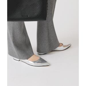 「CORSO ROMA，9」 フラットパンプス 38 シルバー レディース