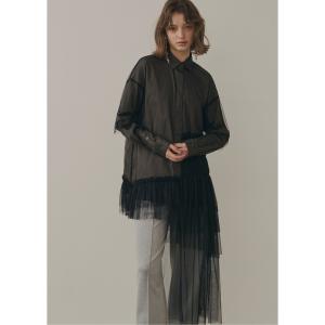 「LA BELLE ETUDE」 長袖ブラウス FREE チャコールグレー レディース