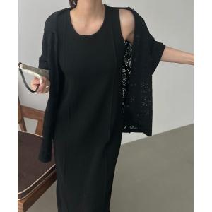 「WILLFULLY」 ニットワンピース FREE ブラック レディース