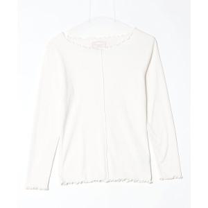 「GLOBAL WORK」 長袖カットソー M ホワイト レディース