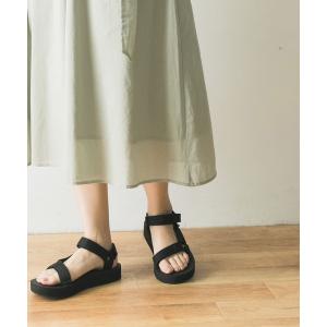 「Teva」 フラットサンダル 6 ブラック レディース