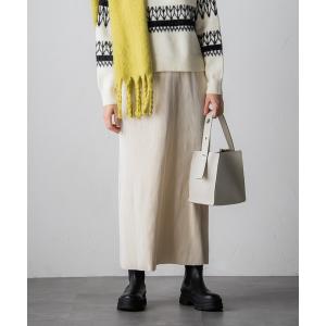 「socolla」 プリーツスカート M オフホワイト レディース