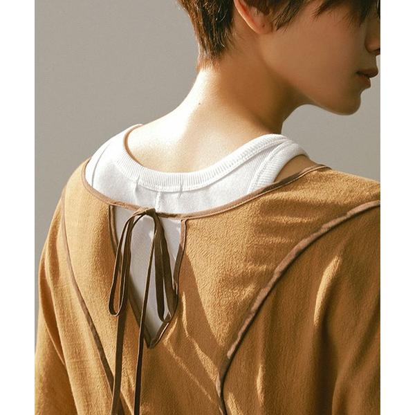 「ETRE TOKYO」 長袖ワンピース FREE ブラウン レディース