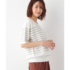 「GLOBAL WORK」 半袖ニット MEDIUM ベージュ系その他 レディース