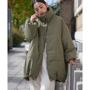 ダウンコート ダウンジャケット スタンドカラー中綿リバーシブルコート レディース