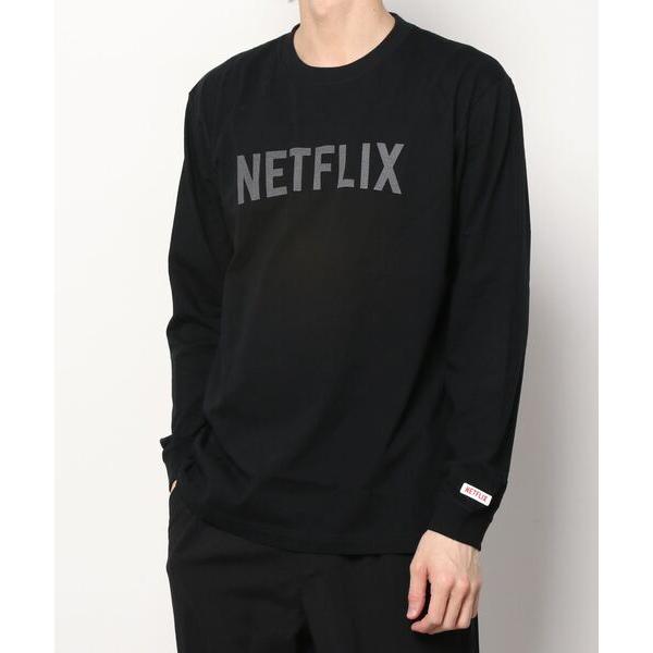 「BEAMS」 長袖Tシャツ「netflixコラボ」 SMALL ブラック メンズ