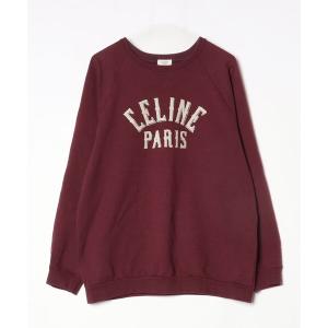 「CELINE」 スウェットカットソー XX-LARGE パープル メンズ