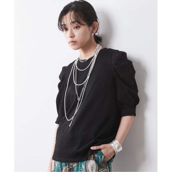 「CHIC STYLE」 半袖Tシャツ 4L ブラック レディース
