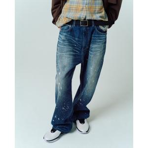 ジーンズ 「ADAMPATEK/アダムパテック」washed riot nep selvedge denim 加工パンツ メンズ レディース