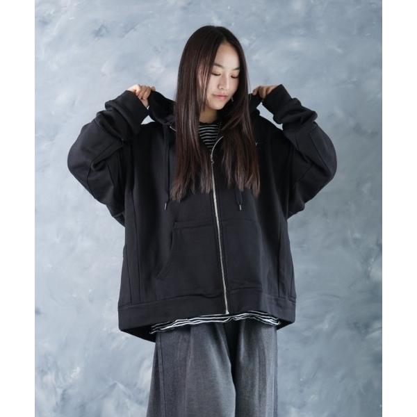 パーカー Threads Utility Zip-Up Hoodie / ワンポイント 刺繍 ジップ...