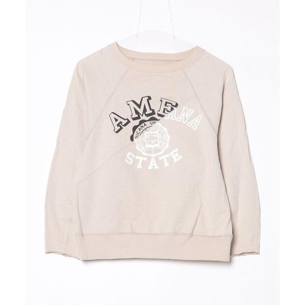 「AMERICANA」 スウェットカットソー - ベージュ レディース