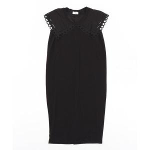 「M y u」 ノースリーブワンピース FREE ブラック レディース