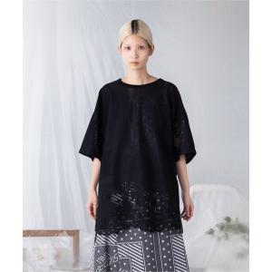 「mintdesigns」 半袖カットソー 2 ブラック レディース