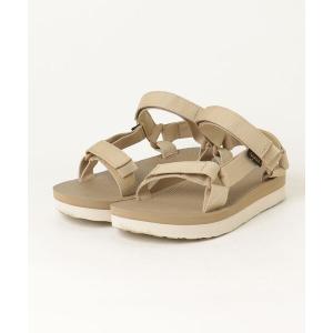 「Teva」 フラットサンダル 24 ベージュ レディース