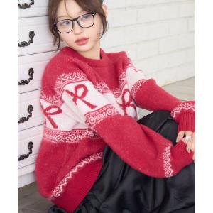 ニット セーター リボンノルディックNTPO レディース