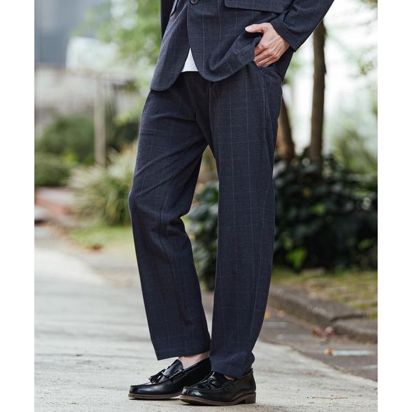 パンツ mp14403- テーパードパンツ-グレンチェック(261-1551-05) メンズ