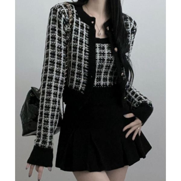 アンサンブル カラーミックス ニットアンサンブル