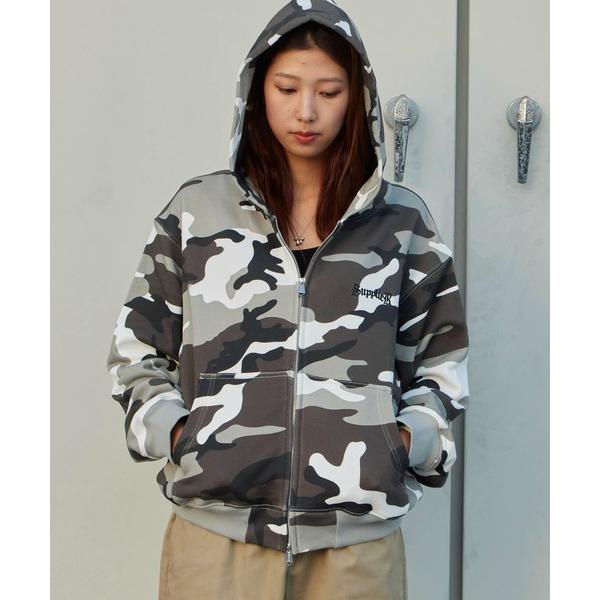 パーカー SUPPLIER/サプライヤー Cross Zip Hoodie V2 ラインストーン シ...