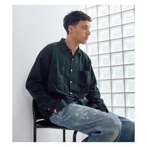 シャツ 「AUTHEN」オーセン/ シルクナイズド ツイル レギュラーシャツ メンズ レディース