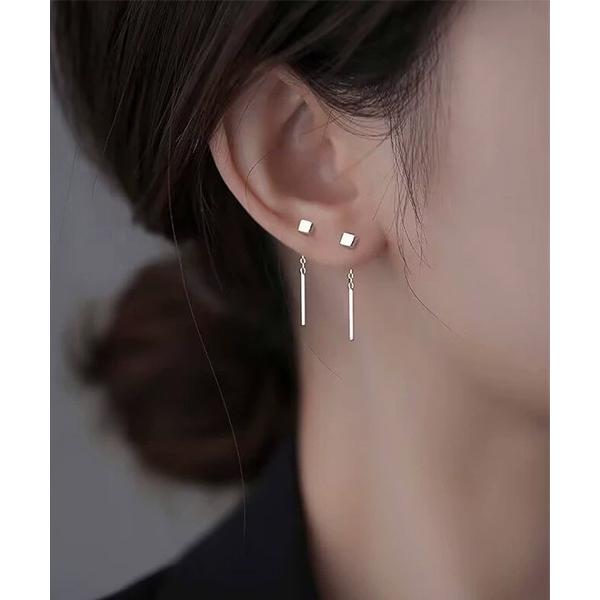 ピアス ワンポイントドロップピアス/レディース/両耳用(T3) レディース