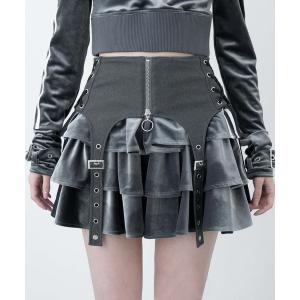 LAZYSLAY スカート ベルトポケットフリルスカート : ZOZOTOWN Yahoo!店