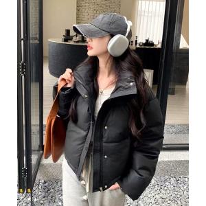 ダウンコート ダウンジャケット 「CANVAS＋」スタンド中綿ジャケット レディース メンズ