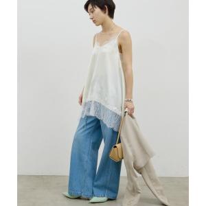 ブラウス シャツ レースキャミチュニック レディース