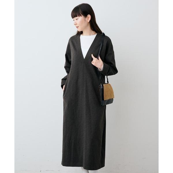 ワンピース 「2枚セット」ＩＥＤＩＴ　福田麻琴さんコラボ　カットソートップスと上質感Ｖネックワンピー...