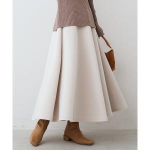 スカート ＩＥＤＩＴ　全方位抜かりなし　シルエットが美しい　美ノビカットソーダンボールフレアースカート