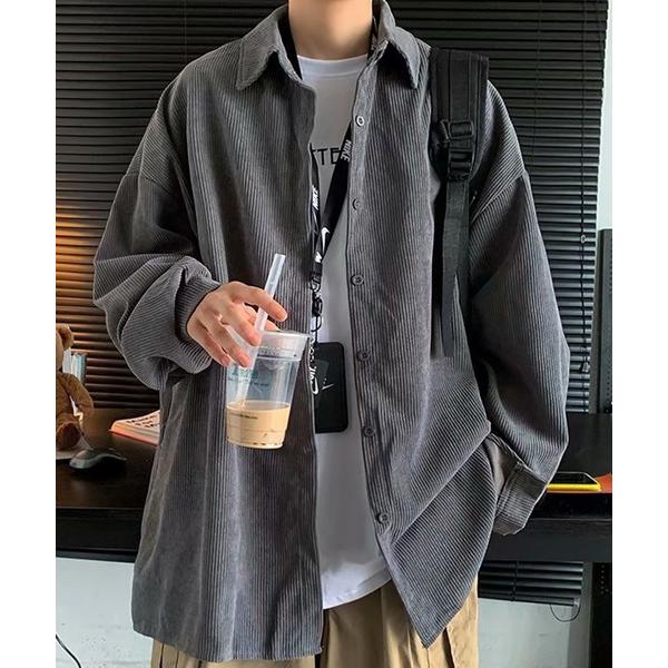 シャツ SBG コーデュロイオーバーサイズシャツ メンズ